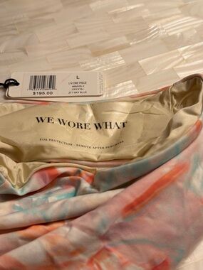 WeWoreWhat Tie-Dye One-Piece Swimsuit - Pink, Blue, Peach